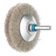 PFERD Kegelbürste ungezopft KBU Ø70x10mm Schaft-Ø6 mm Edelstahl-Draht-Ø0,15-1