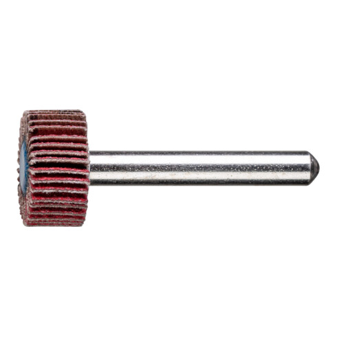 PFERD Keramikkorn Fächerschleifer F Ø 20x10mm Schaft-Ø 6 mm CO-COOL120 hoher Abtrag auf Edelstahl