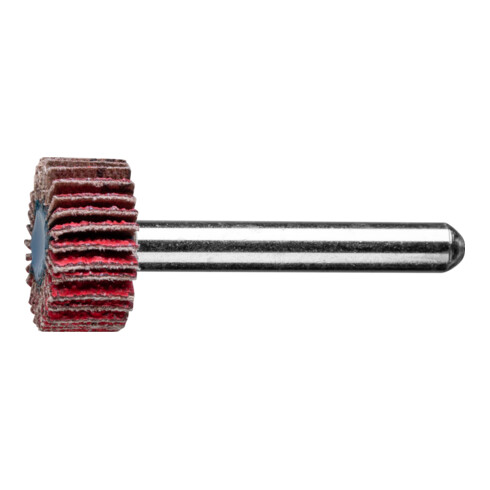PFERD Keramikkorn Fächerschleifer F Ø 20x10mm Schaft-Ø 6 mm CO-COOL60 hoher Abtrag auf Edelstahl