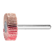PFERD Keramikkorn Fächerschleifer F Ø 30x10mm Schaft-Ø 6 mm CO-COOL120 hoher Abtrag auf Edelstahl