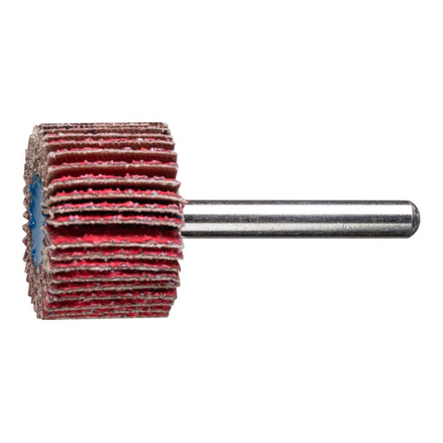 PFERD Keramikkorn Fächerschleifer F Ø 30x20mm Schaft-Ø 6 mm CO-COOL40 hoher Abtrag auf Edelstahl
