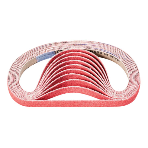 PFERD Keramikkorn Schleifband BA 10x330mm CO-COOL80 für Edelstahl-Schliff mit Bandschleifer (100)