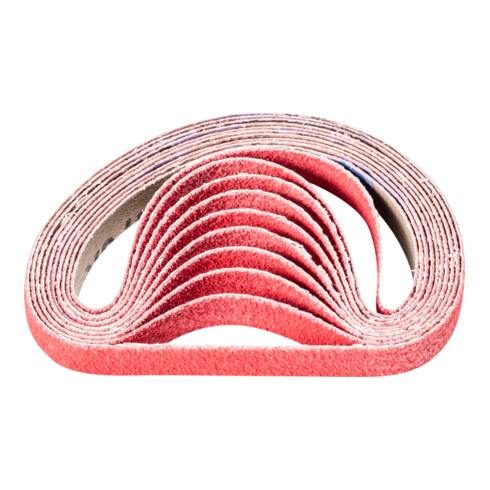 PFERD Keramikkorn Schleifband BA 12x305 mm CO-COOL60 für Edelstahl-Schliff mit Bandschleifer (100)