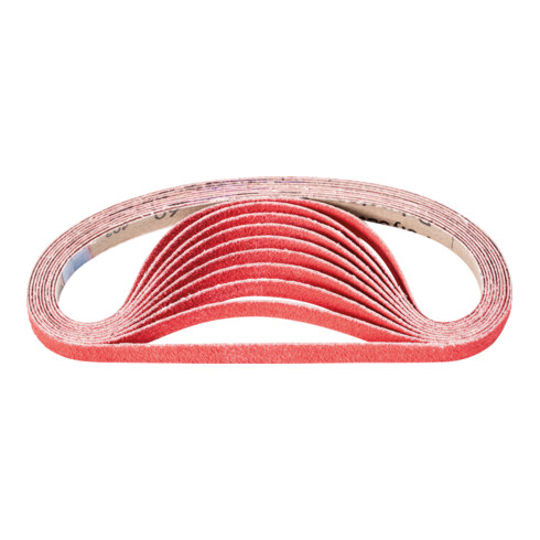 PFERD Keramikkorn Schleifband BA 12x520mm CO-COOL60 für Edelstahl-Schliff mit Bandschleifer (100)
