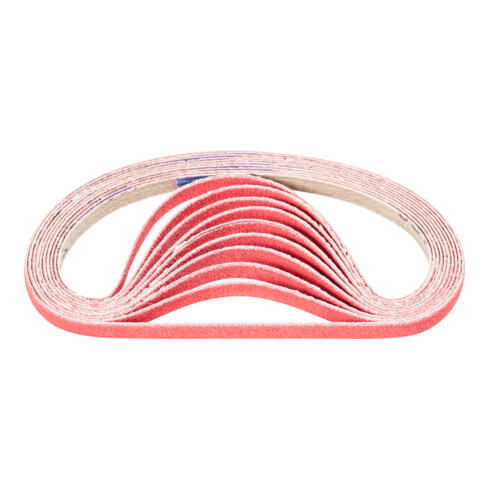 PFERD Keramikkorn Schleifband BA 6x305 mm CO-COOL120 für Edelstahl-Schliff mit Bandschleifer (100)