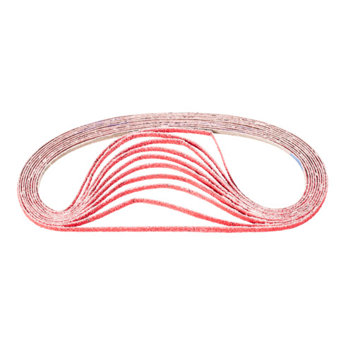 PFERD Keramikkorn Schleifband BA 6x610mm CO-COOL40 für Edelstahl-Schliff mit Bandschleifer (100)