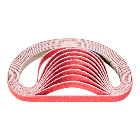 PFERD Keramikkorn Schleifband BA 9x305 mm CO-COOL80 für Edelstahl-Schliff mit Bandschleifer