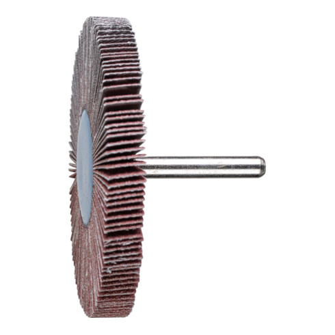 PFERD Korund Fächerschleifer F Ø 80x10mm Schaft-Ø 6 mm A80 für Feinschliff und Finish