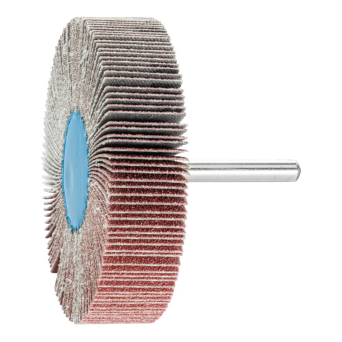 PFERD Korund Fächerschleifer F Ø 80x20mm Schaft-Ø 6 mm A80 für Feinschliff und Finish