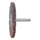 PFERD Korund Fächerschleifer F Ø 80x5 mm Schaft-Ø 6 mm A120 für Feinschliff und Finish-1