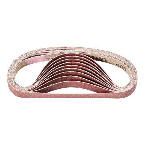 PFERD Korund Schleifband BA 12x305 mm A180 für universelle Anwendung mit Bandschleifer