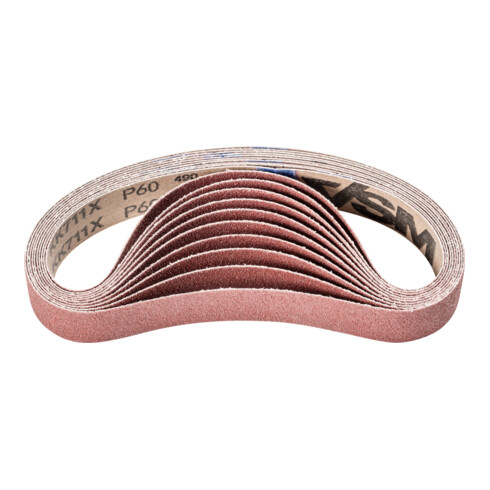 PFERD Korund Schleifband BA 30x533 mm A60 für universelle Anwendung mit Rohrbandschleifer