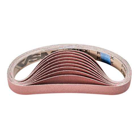 PFERD Korund Schleifband BA 30x533 mm A80 für universelle Anwendung mit Rohrbandschleifer