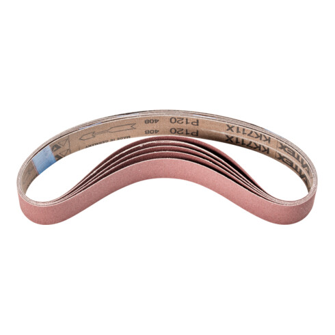 PFERD Korund Schleifband BA 30x610mm A120 für universelle Anwendung mit Rohrbandschleifer