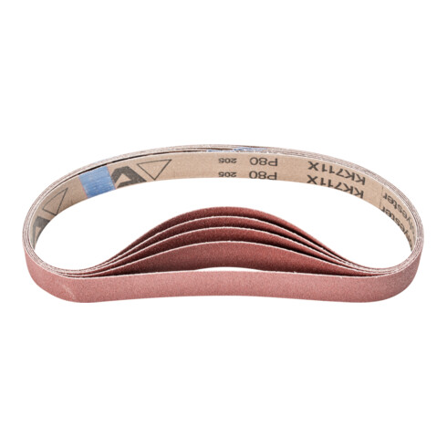 PFERD Korund Schleifband BA 30x610mm A80 für universelle Anwendung mit Rohrbandschleifer