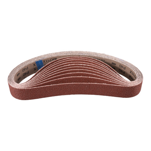 PFERD Korund Schleifband BA 40x820 mm A40 für universelle Anwendung mit Rohrbandschleifer