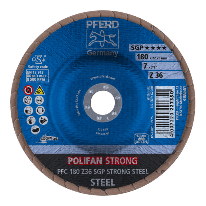 PFERD TOOLS Gewelfde lamellenschijf STRONG
