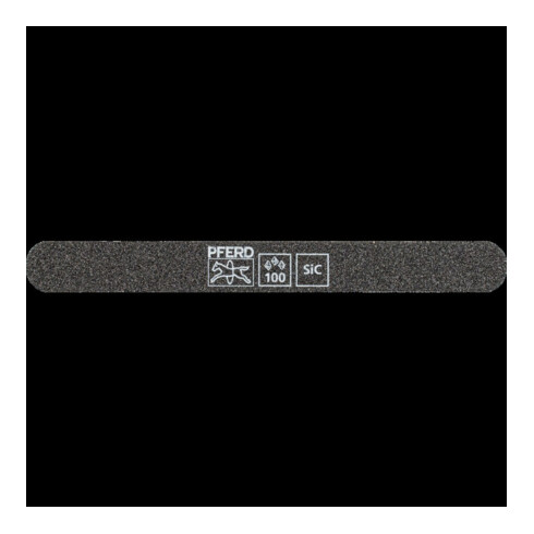 Pferd lime à aiguiser SF-R147-15-5 flexible, 147x15x5mm, SiC K 100, extrémités arrondies