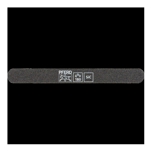 Pferd Lime à aiguiser SF-R147-15-5 flexible, 147x15x5mm, SiC K 180, extrémités rondes