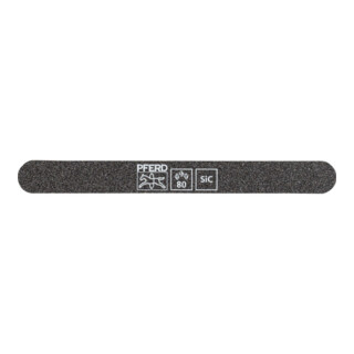 Pferd lime à aiguiser SF-R147-15-5 flexible, 147x15x5mm, SiC K 80, extrémités rondes