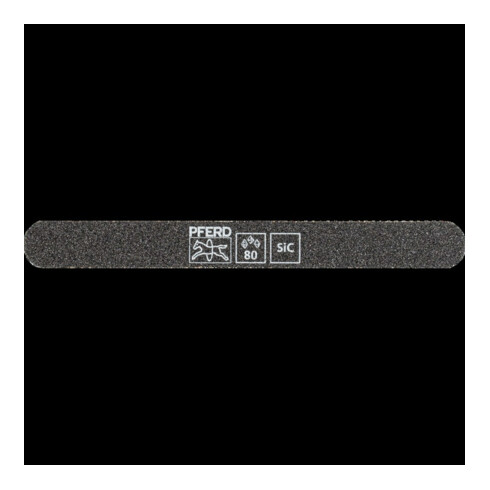 Pferd lime à aiguiser SF-R147-15-5 flexible, 147x15x5mm, SiC K 80, extrémités rondes