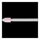 Pferd Meule à meuler forme arc pointu 0510 3 AR 100 O 5V-1