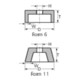 PFERD Meules boisseau 50 ETT 110-20 A 16 SG STEELOX-4