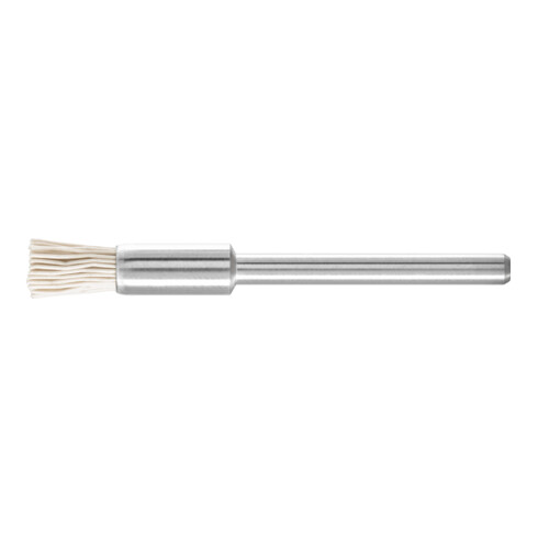 PFERD Miniatur-Pinselbürste PBU Ø5 mm Schaft-Ø3 mm Aluminium-Oxid-Filament-Ø0,30 Korn 600