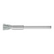 PFERD Miniatur-Pinselbürste PBU Ø5 mm Schaft-Ø3 mm SiC-Filament-Ø0,25 Korn 800-1