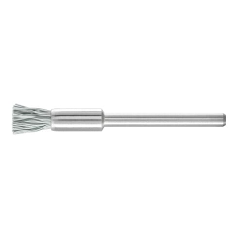PFERD Miniatur-Pinselbürste PBU Ø5 mm Schaft-Ø3 mm SiC-Filament-Ø0,25 Korn 800