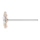 PFERD Miniatur- Rundbürste RBU Ø 22x2 mm Schaft-Ø 2,34 mm Aluminium-Oxid-Filament-Ø 0,50mm Korn 320-1