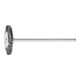 PFERD Miniatur- Rundbürste RBU Ø19x2 mm Schaft-Ø2,34 mm schwarze Schweineborste-1