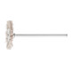 PFERD Miniatur- Rundbürste RBU Ø22x2 mm Schaft-Ø2,34 mm Aluminium-Oxid-Filament-Ø0,30 Korn 600-1