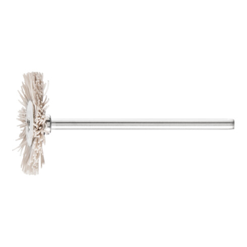 PFERD Miniatur- Rundbürste RBU Ø22x2 mm Schaft-Ø2,34 mm Aluminium-Oxid-Filament-Ø0,30 Korn 600