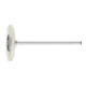 PFERD Miniatur- Rundbürste RBU Ø22x2 mm Schaft-Ø2,34 mm weiße Schweineborste-1