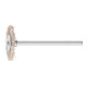 PFERD Miniatur- Rundbürste RBU Ø22x2 mm Schaft-Ø3 mm Aluminium-Oxid-Filament-Ø0,30 Korn 600-1