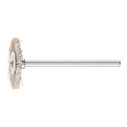 PFERD Miniatur- Rundbürste RBU Ø22x2 mm Schaft-Ø3 mm Aluminium-Oxid-Filament-Ø0,30 Korn 600