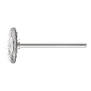 PFERD Miniatur- Rundbürste RBU Ø22x2 mm Schaft-Ø3 mm Edelstahl-Draht-Ø0,10