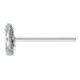 PFERD Miniatur- Rundbürste RBU Ø22x2 mm Schaft-Ø3 mm SiC-Filament-Ø0,25 Korn 800-1