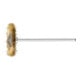 PFERD Miniatur- Rundbürste RBU Ø22x2 mm Schaft-Ø2,34 mm Messing-Draht-Ø0,10-1