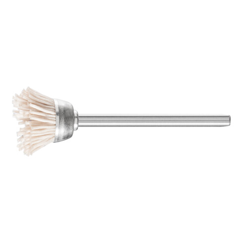 PFERD Miniatur- Topfbürste TBU Ø 18 mm Schaft-Ø 3 mm Aluminium-Oxid-Filament-Ø 0,50mm Korn 320