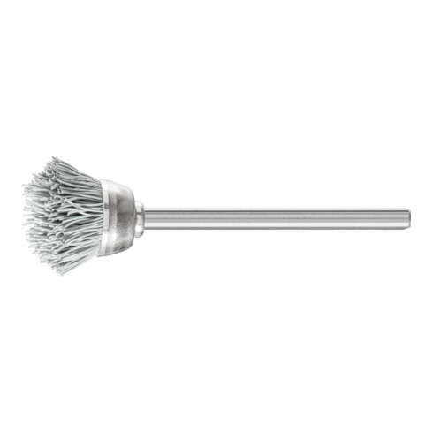 PFERD Miniatur- Topfbürste TBU Ø18 mm Schaft-Ø3 mm SiC-Filament-Ø0,25 Korn 800