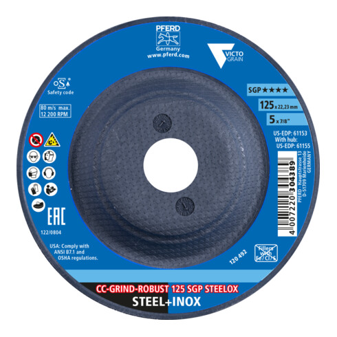 PFERD Mola CC-GRIND ROBUST 125 SGP STEELOX