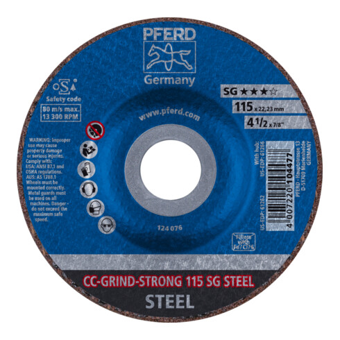 PFERD Mola CC-GRIND STRONG 115 SG STEEL