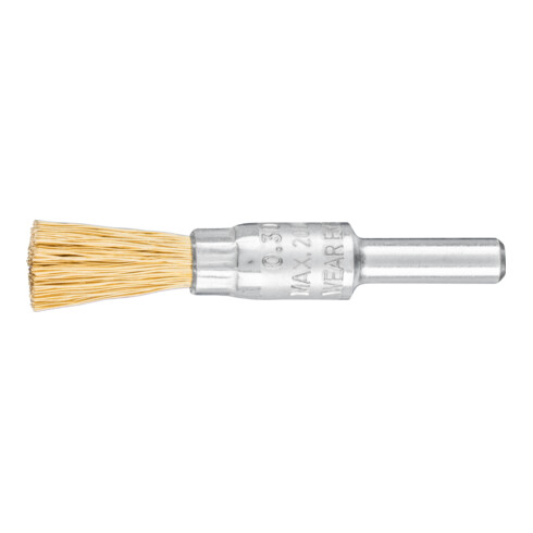PFERD Pinselbürste ungezopft PBU Ø10mm Schaft-Ø6 mm Messing-Draht-Ø0,30