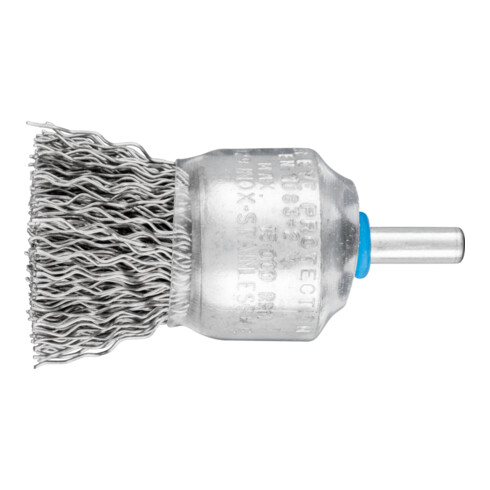 PFERD Pinselbürste ungezopft PBU Ø30mm Schaft-Ø6 mm Edelstahl-Draht-Ø0,50