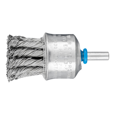 PFERD Pinselbürste mit Schaft, gezopft PBG 1919/6 INOX 28