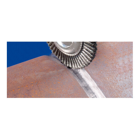 PFERD PIPELINE Bürste gezopft RBG Ø 125x6 mm M14 Stahl-Draht-Ø 0,50mm Winkelschleifer