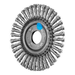 PFERD PIPELINE Bürste gezopft RBG Ø 115x6x22,2 mm Edelstahl-Draht-Ø 0,50mm Winkelschleifer