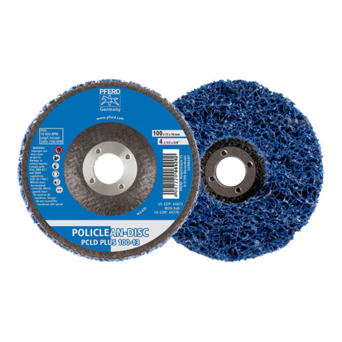 PFERD POLICLEAN PLUS PCLD Reinigungsvlies Ø 100x13 mm Bohrung Ø 16 mm für grobe Reinigungsarbeiten